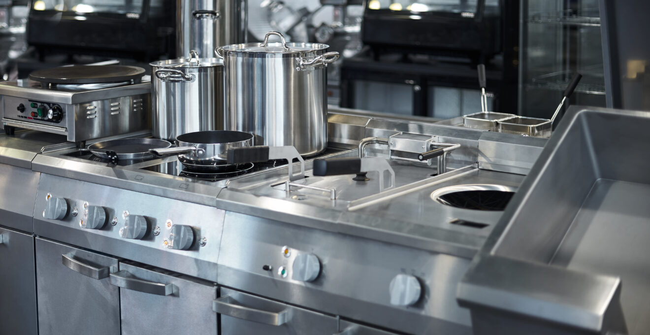 matériel de cuisine en inox